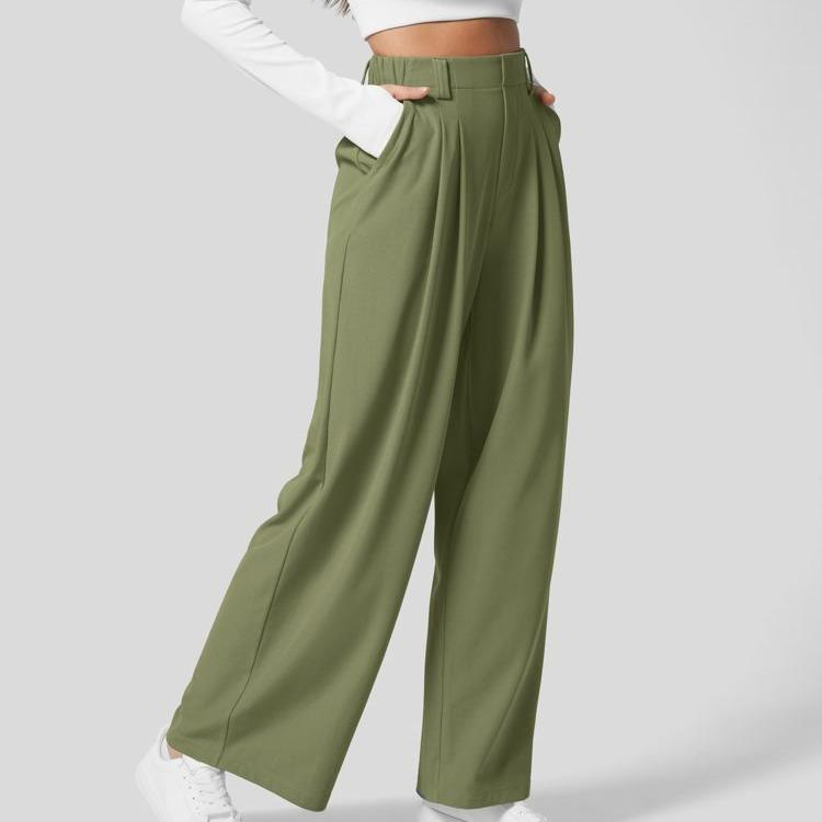 Flex High-Waist Waffle Work Pants