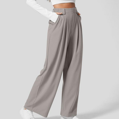 Flex High-Waist Waffle Work Pants
