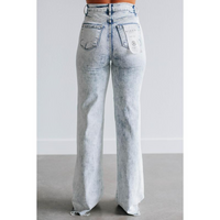 CatchMe' Women’s High-Waist Wide Leg Denim Jeans with Pockets