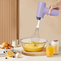 CordlessMixer' Rechargeable 3 Speed Hand Mixer - Multifunctional with 2 Whisk Baking Supplies