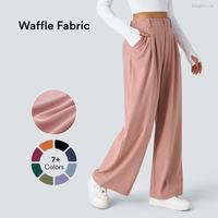 Flex High-Waist Waffle Work Pants